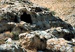 One of the caves in the wadi.